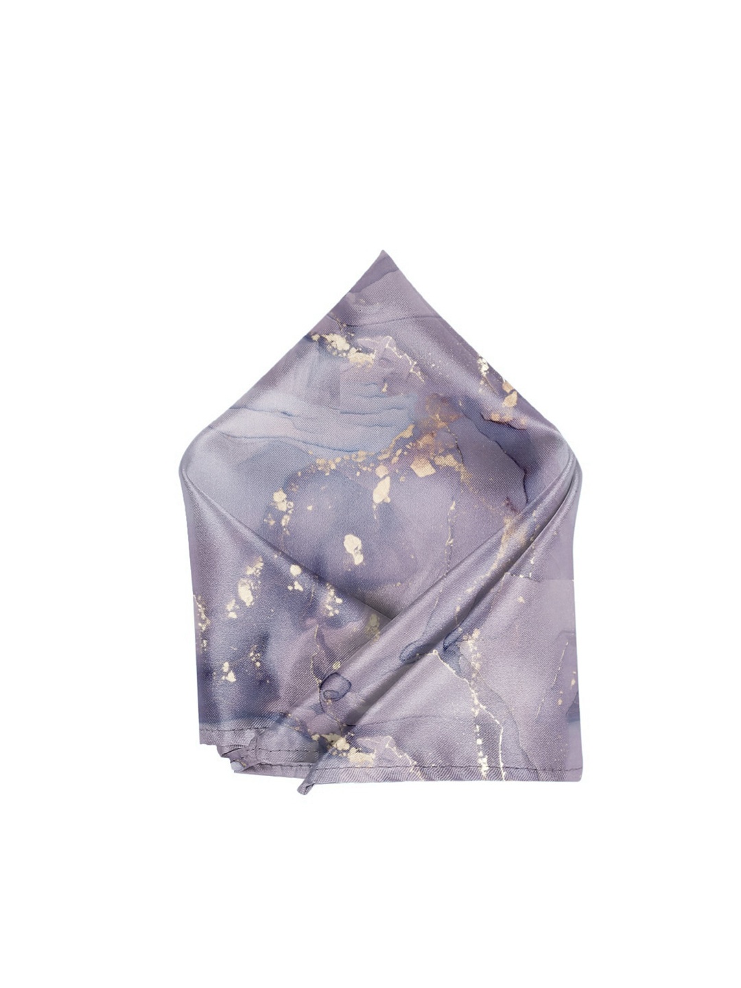

Blacksmith Men Grey & Golden Printed Pocket Square