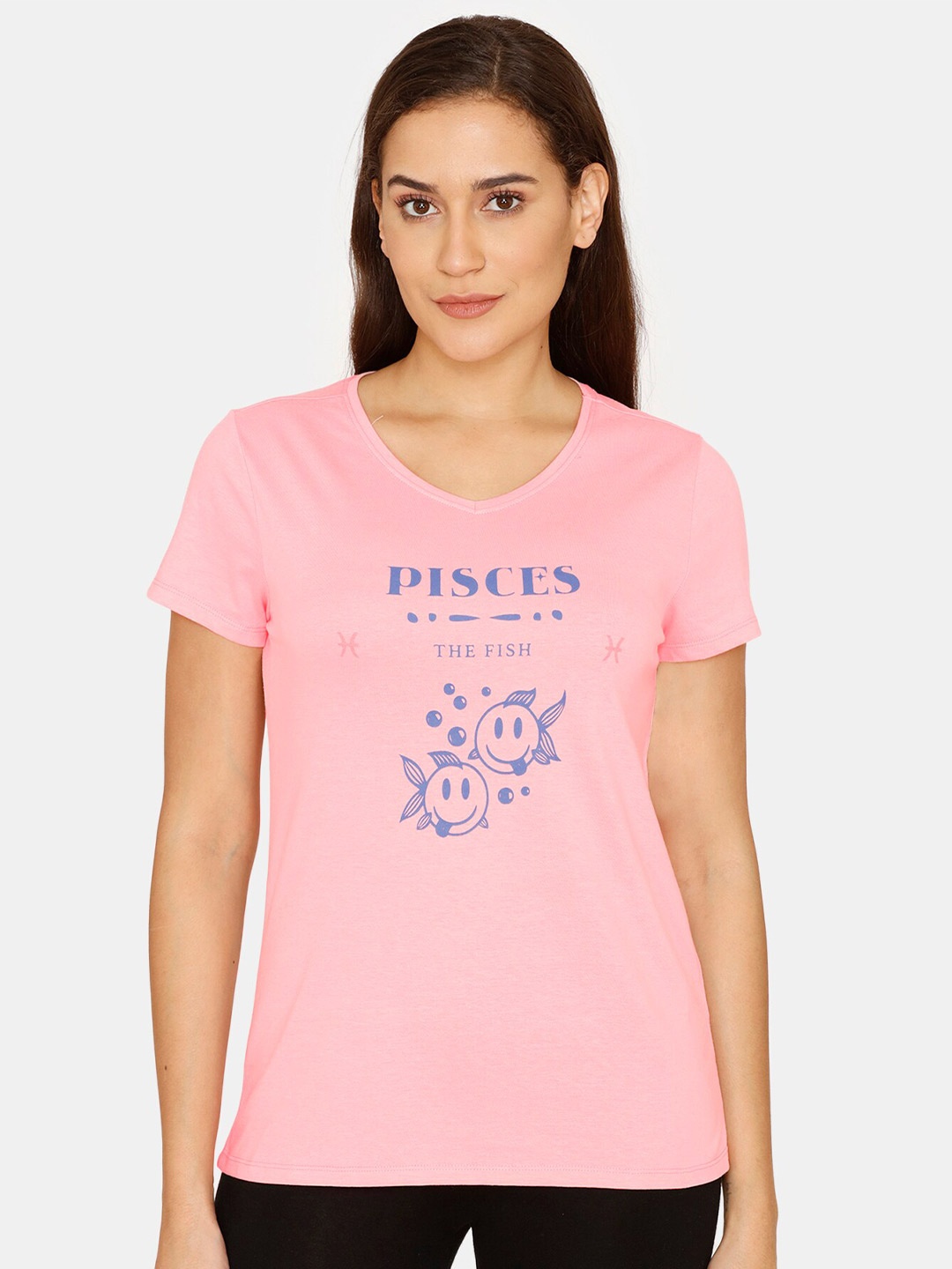 

Rosaline by Zivame Pink Print Top
