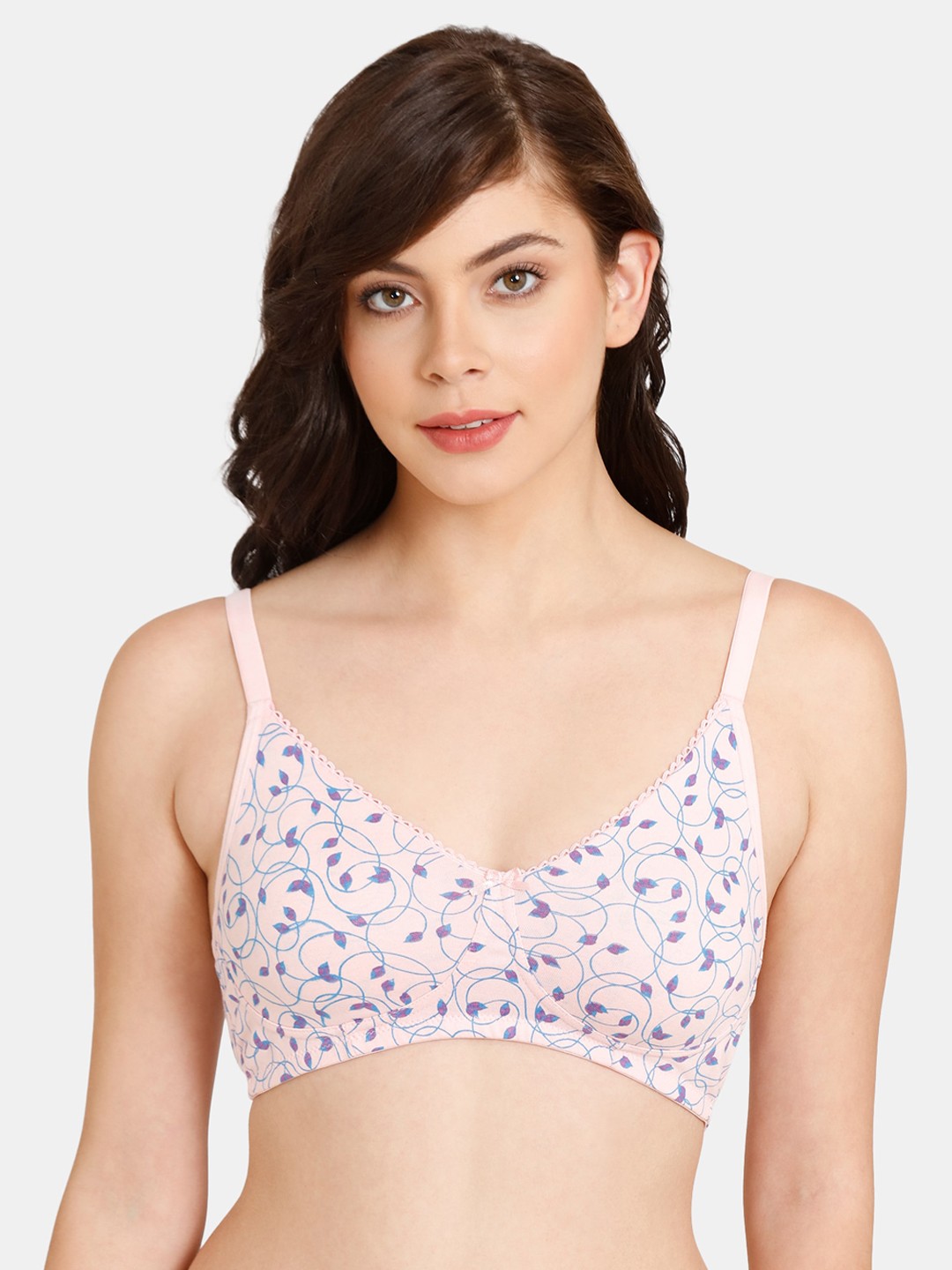 

Rosaline by Zivame Women Pink Floral Printed Bra
