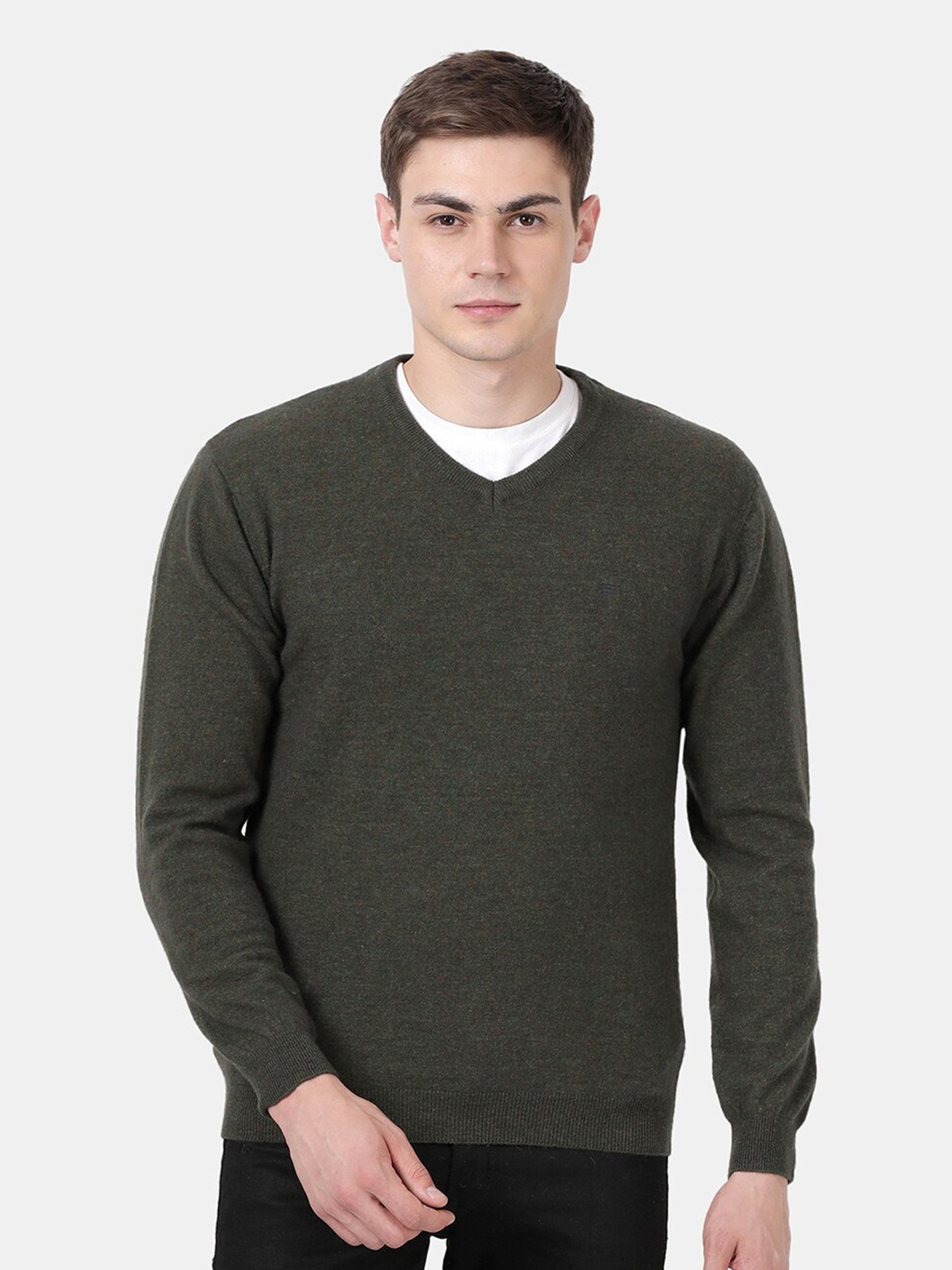 

t-base Men's Green Sweater Vest