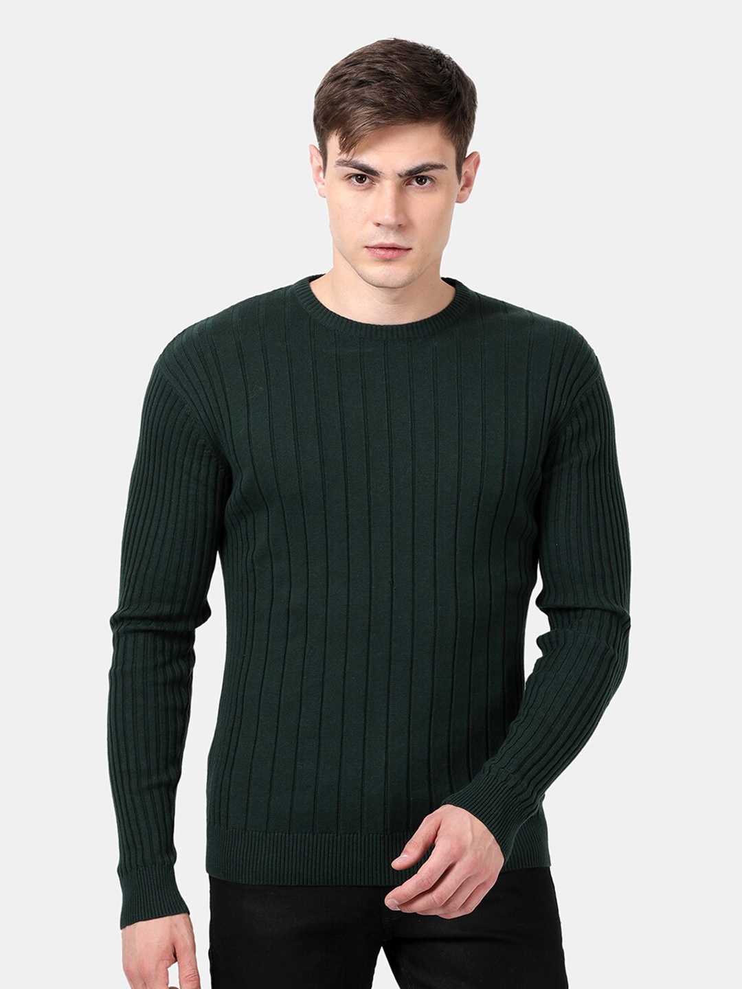 

t-base Men Green Pullover
