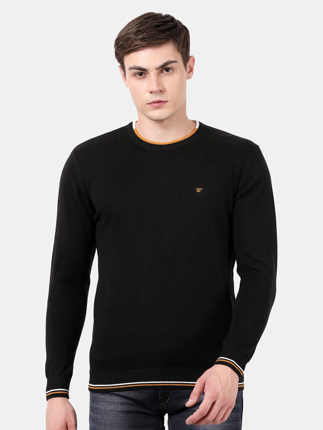 

t-base Men Black Long sleeve Pullover