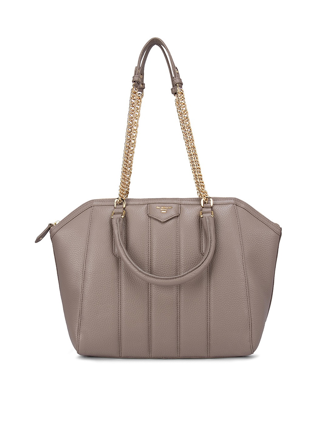 

Da Milano Brown Leather Oversized Structured Shoulder Bag
