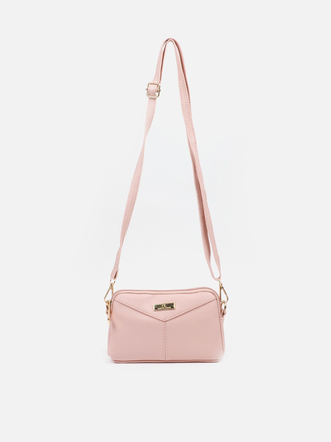 

Carlton London Pink Structured Sling Bag