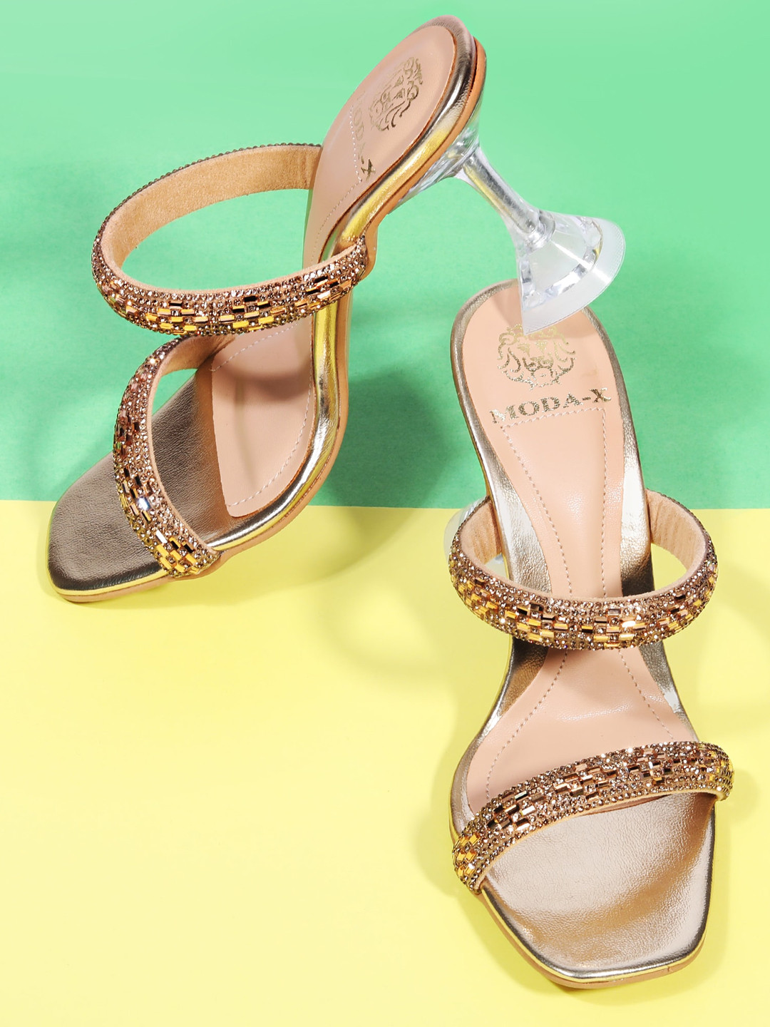 

MODA-X Gold-Toned Embellished Block