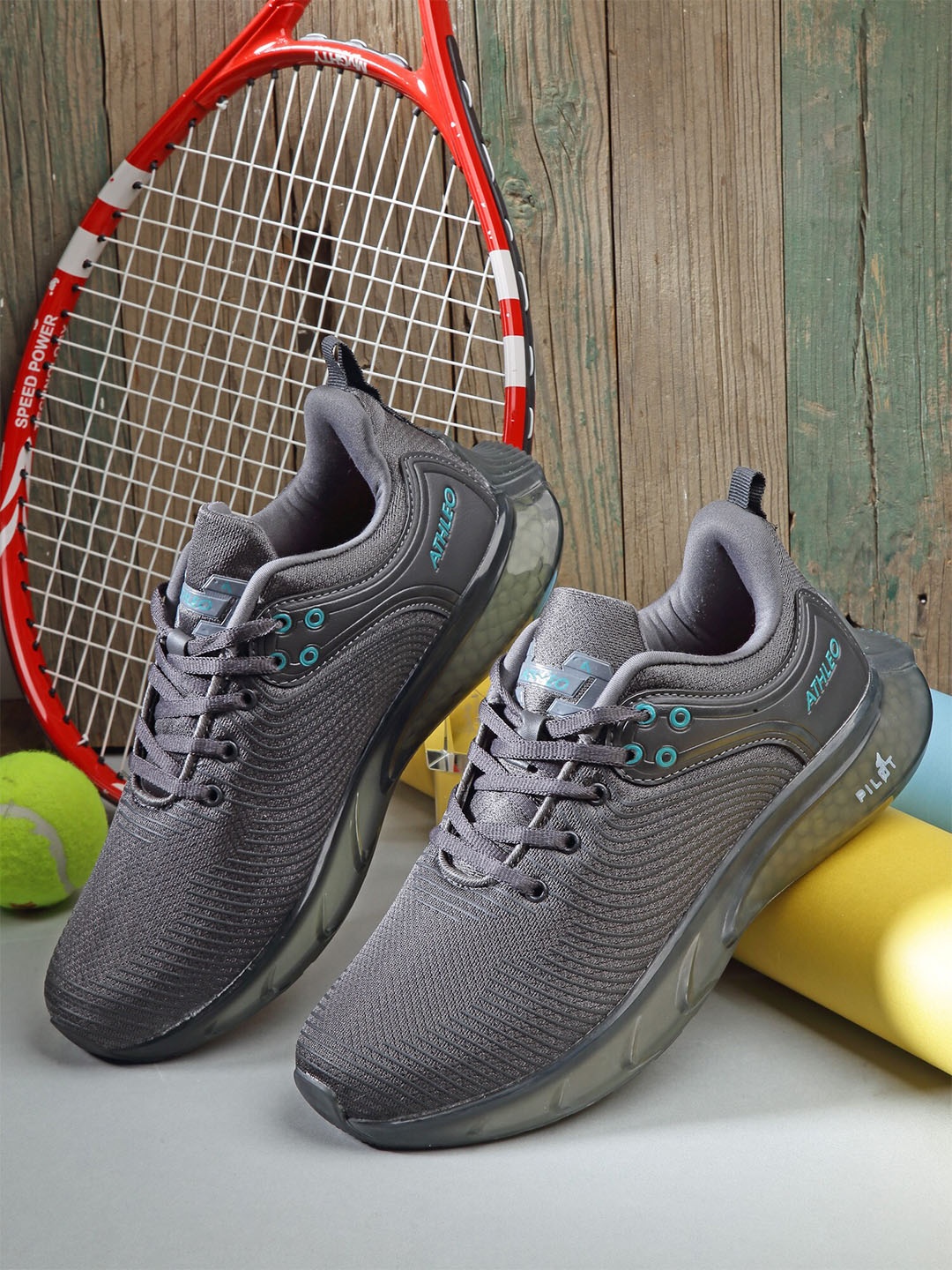

Action Men Grey Mesh Running Shoes