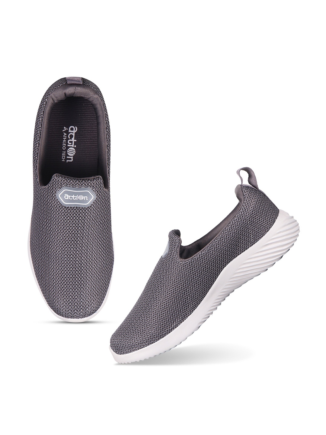

Action Men Grey Mesh Running Shoes
