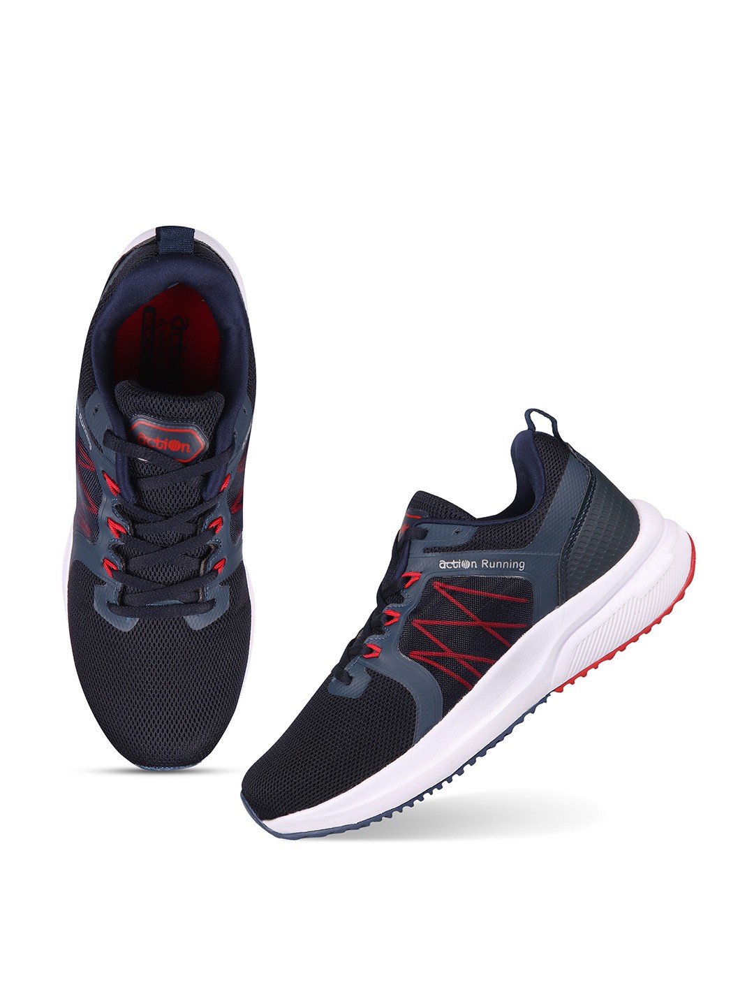 

Action Men Navy Blue Mesh Air Max Running Shoes