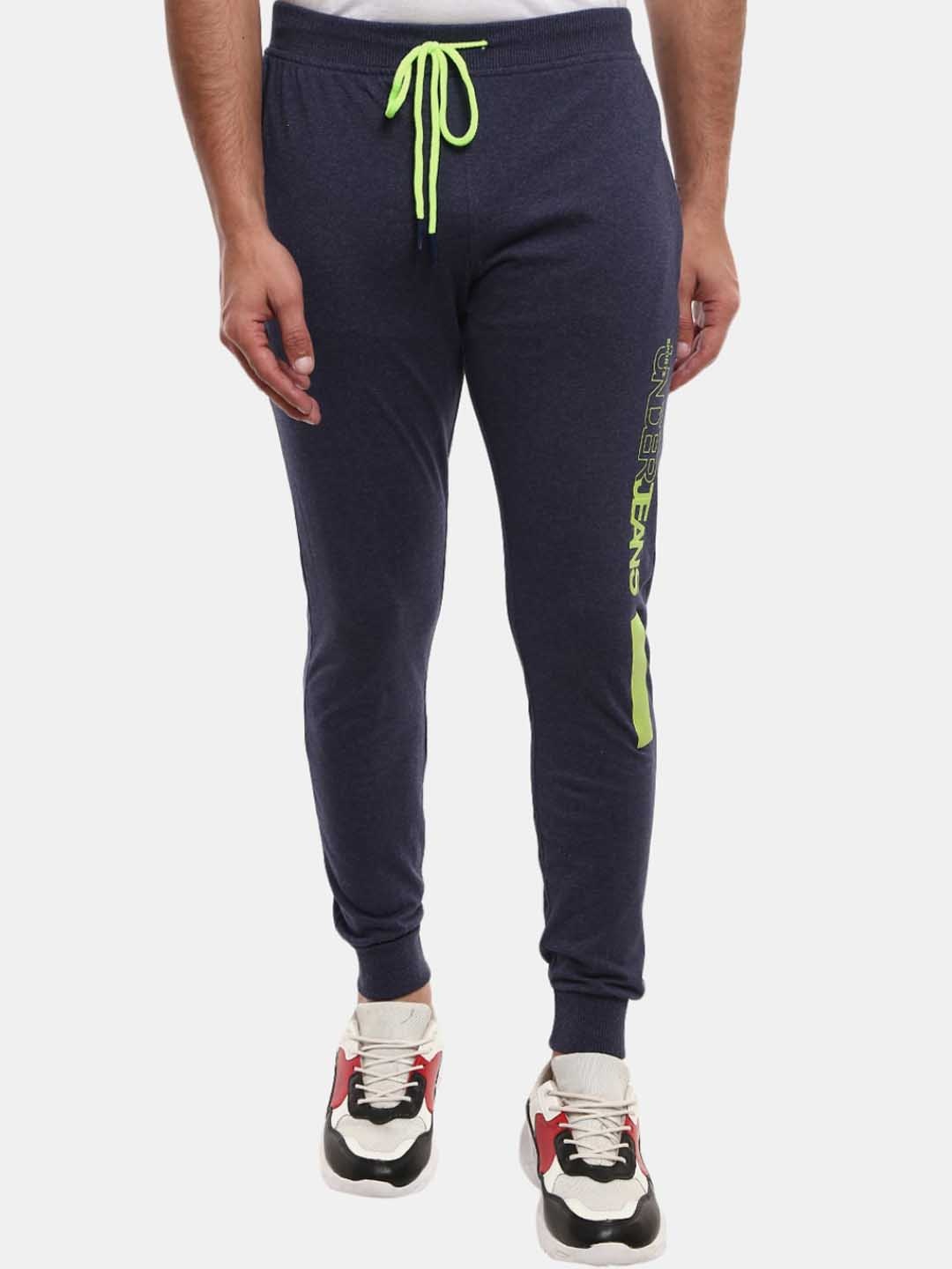 

V-Mart Men Blue Solid Cotton Joggers