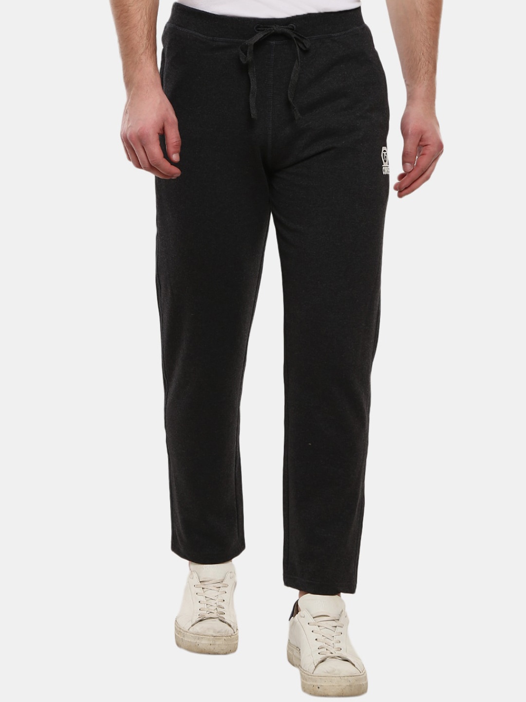 

V-Mart Men Charcoal Grey Solid Cotton Track Pants