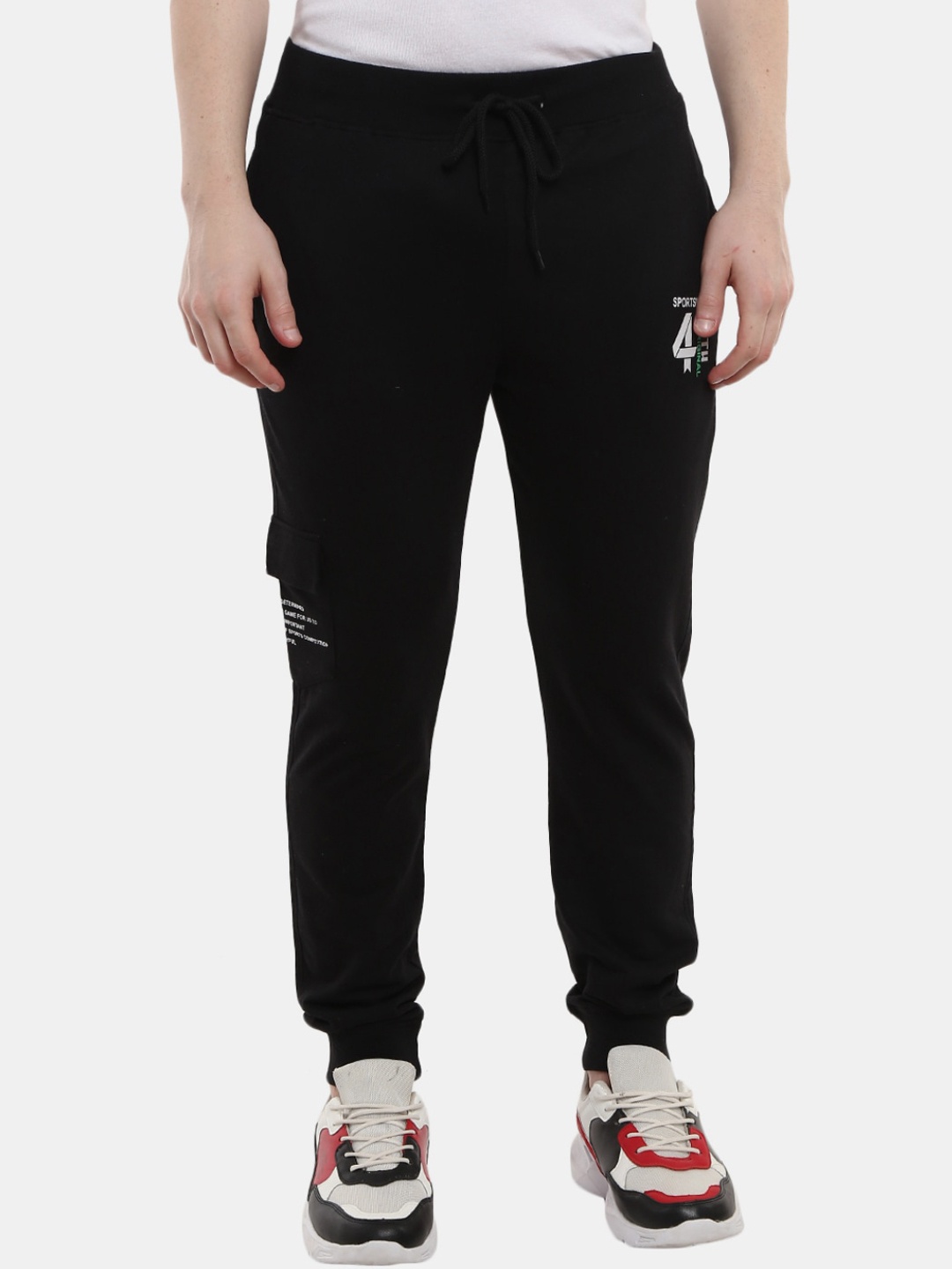 

V-Mart Men Black Solid Joggers