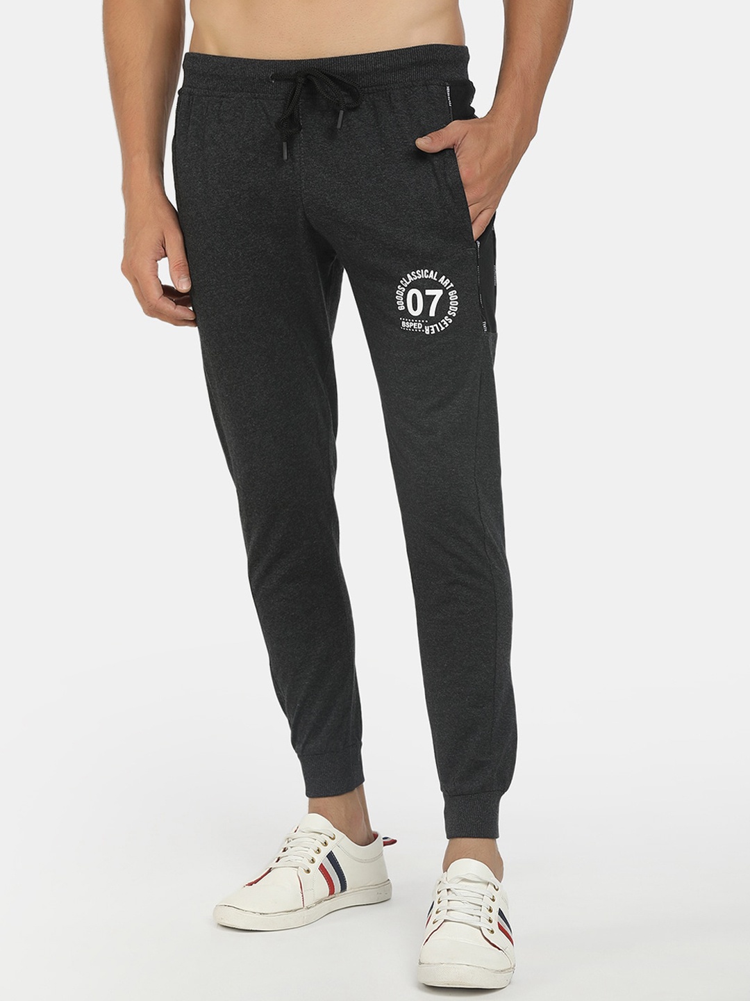 

V-Mart Men Grey Solid Cotton Terry Track Pants