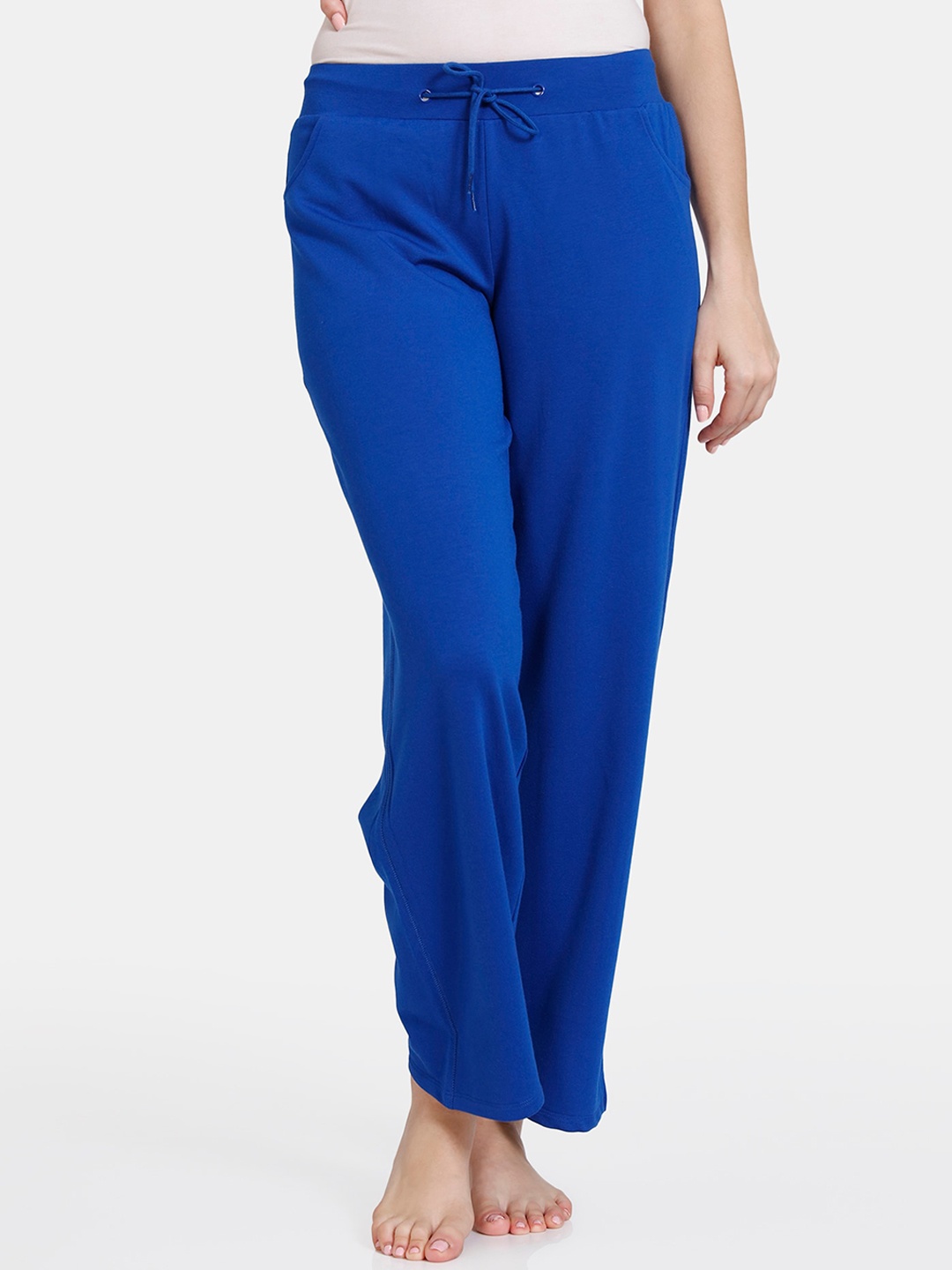 

Zivame Women Blue Solid Lounge Pants
