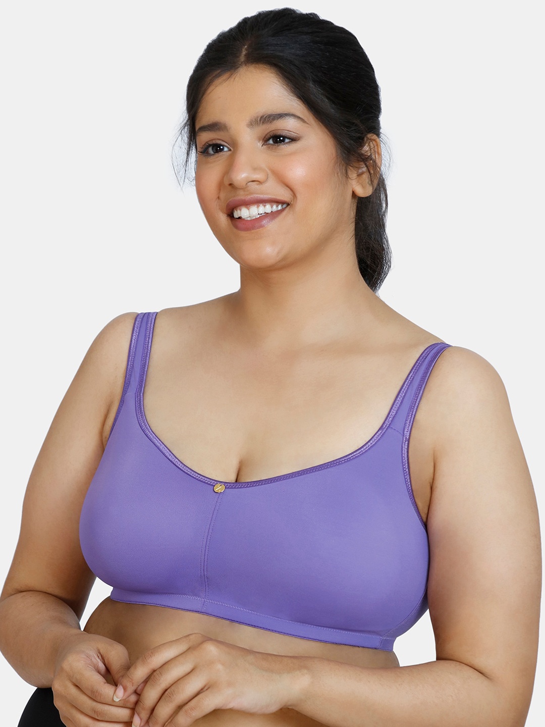 

Zivame Purple Underwired Lightly Padded Bra