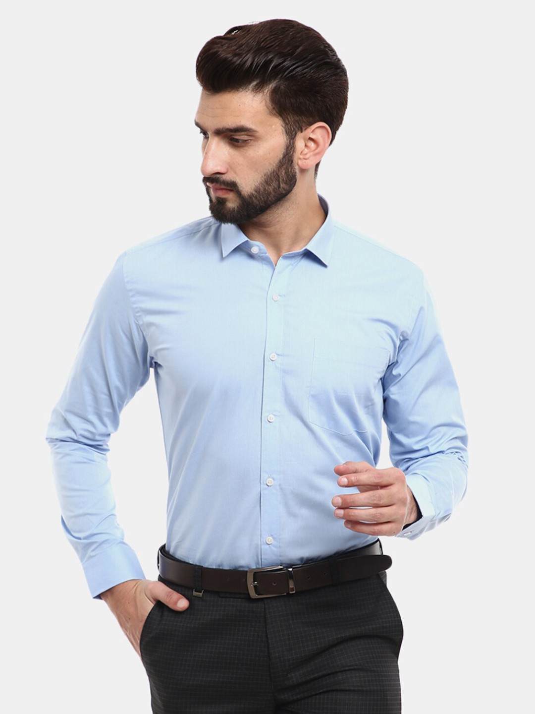 

V-Mart Men Blue Classic Formal Shirt