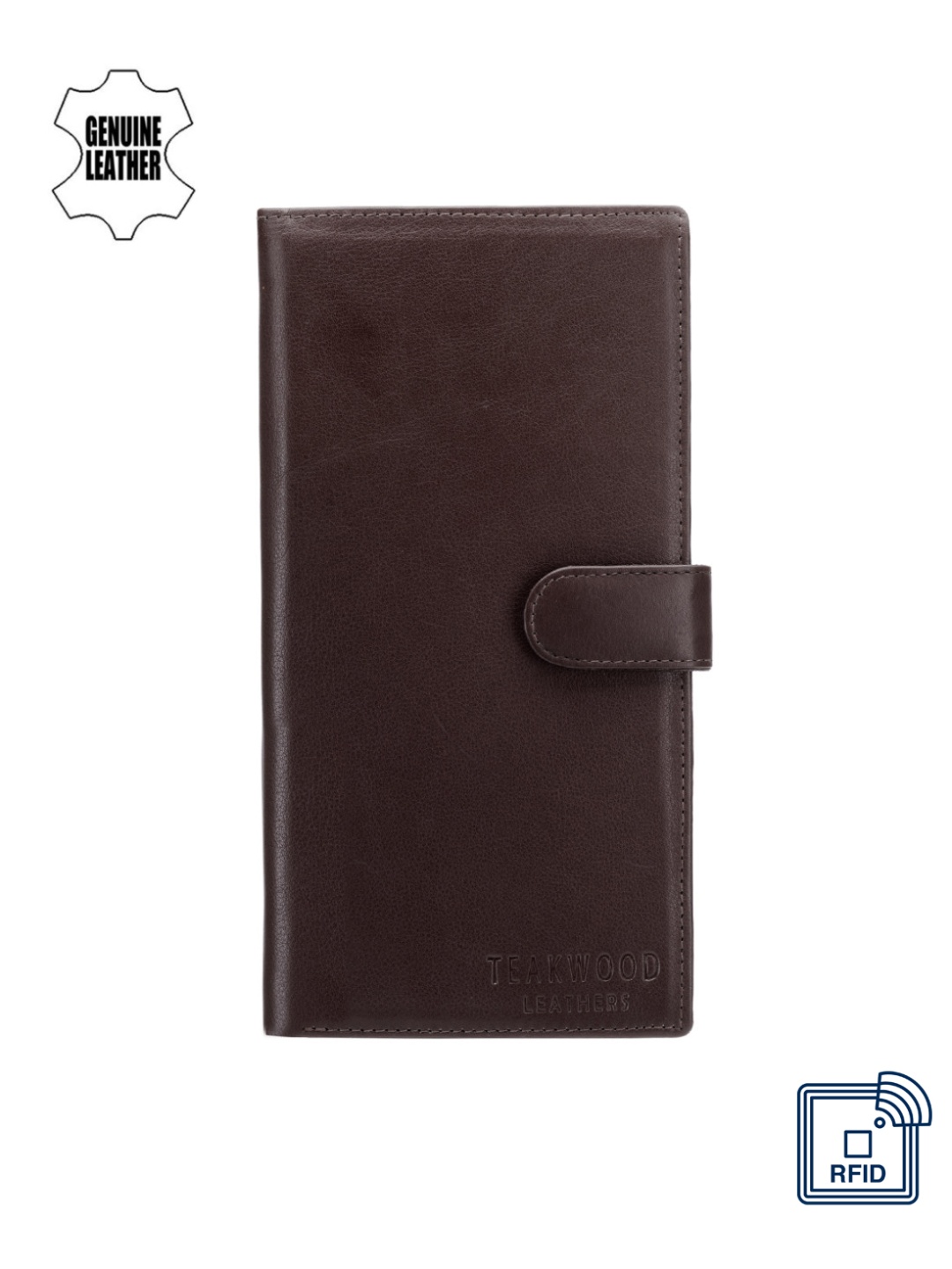 

Teakwood Leathers Men Brown Two Fold Wallet