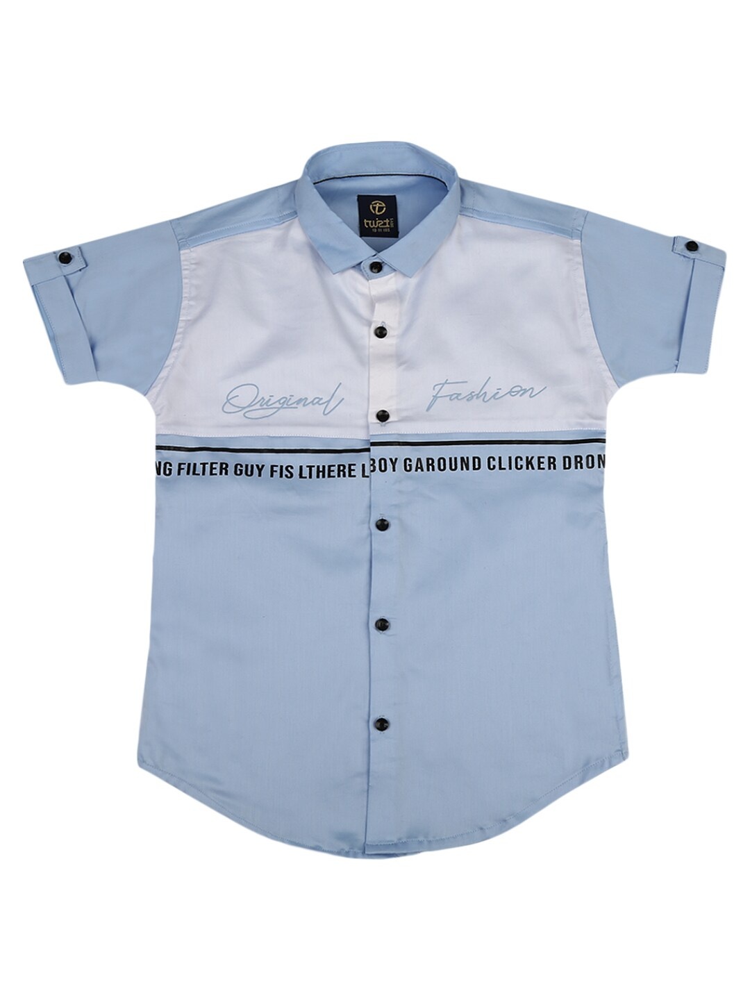 

V-Mart Boys Blue Classic Printed Casual Shirt