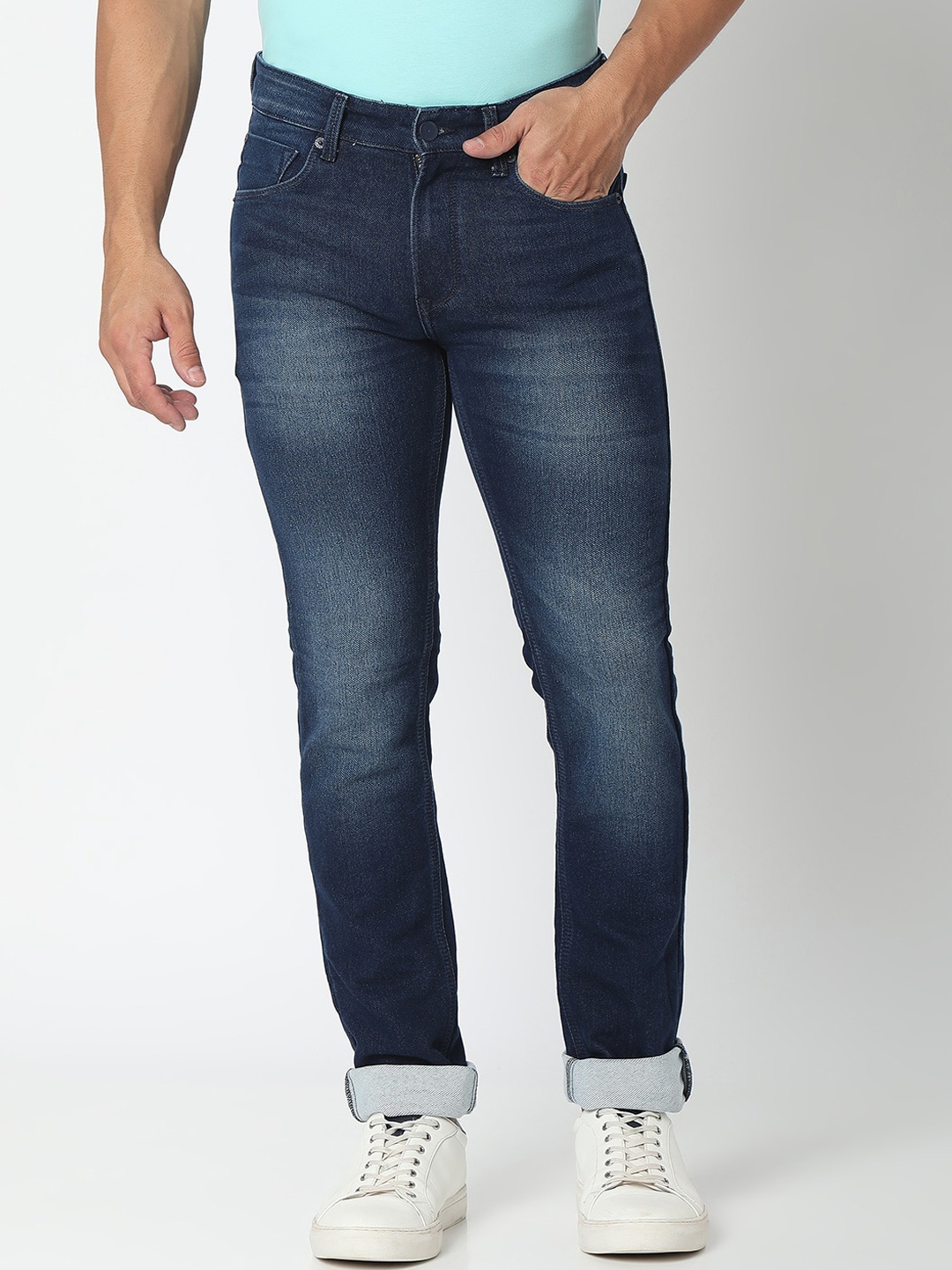 

SPYKAR Men Blue Heavy Fade Jeans