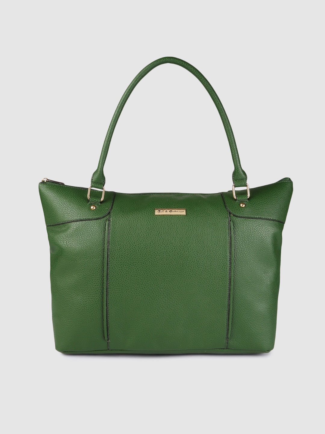 

Mast & Harbour Women Green Structured Shoulder Bag