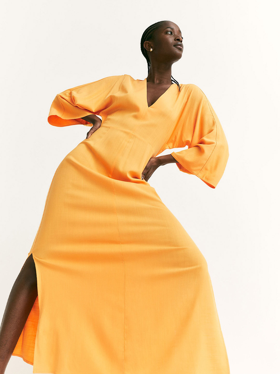 

H&M Orange V-Neck Kaftan