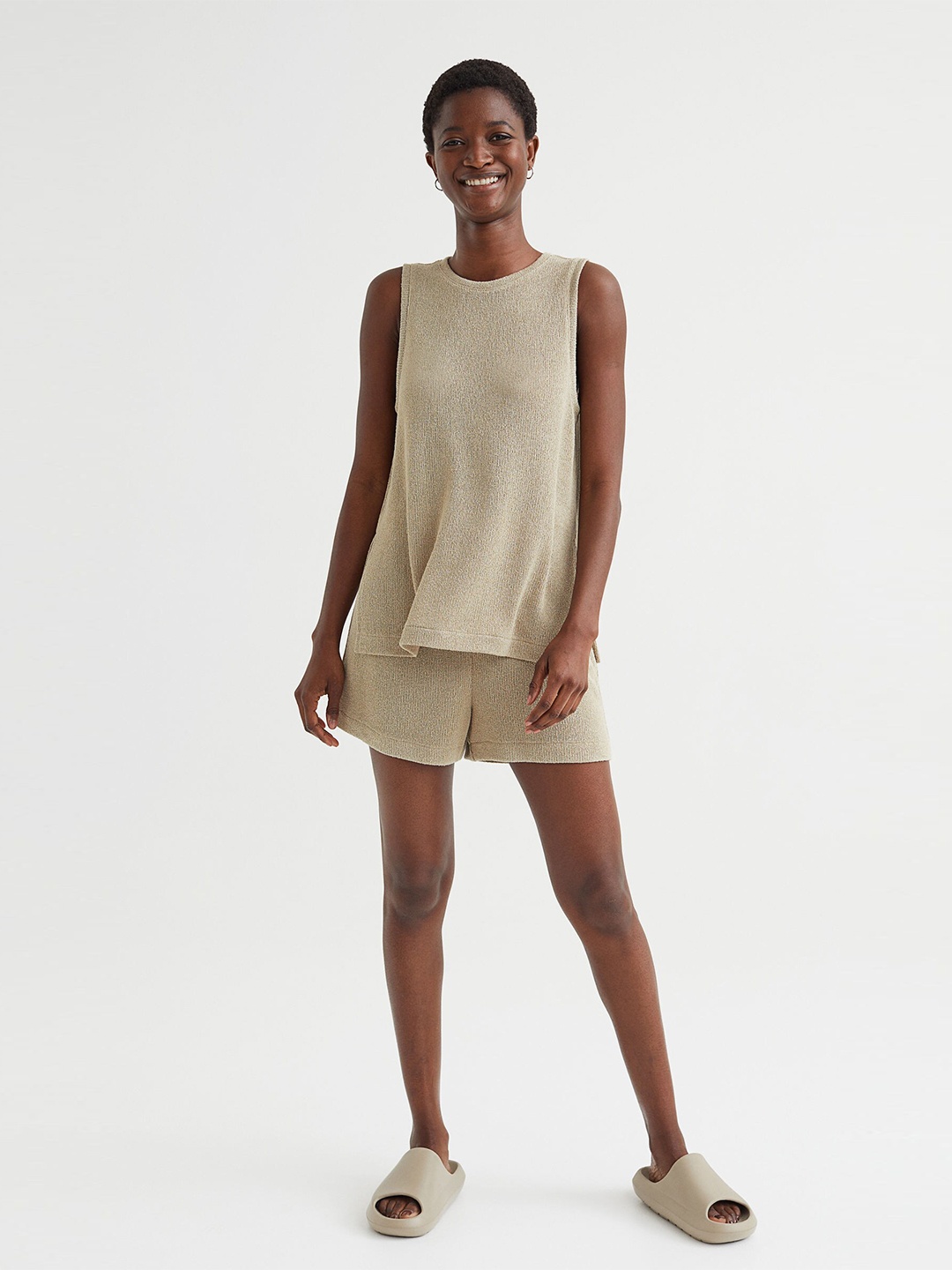 

H&M Green Knitted Vest Top