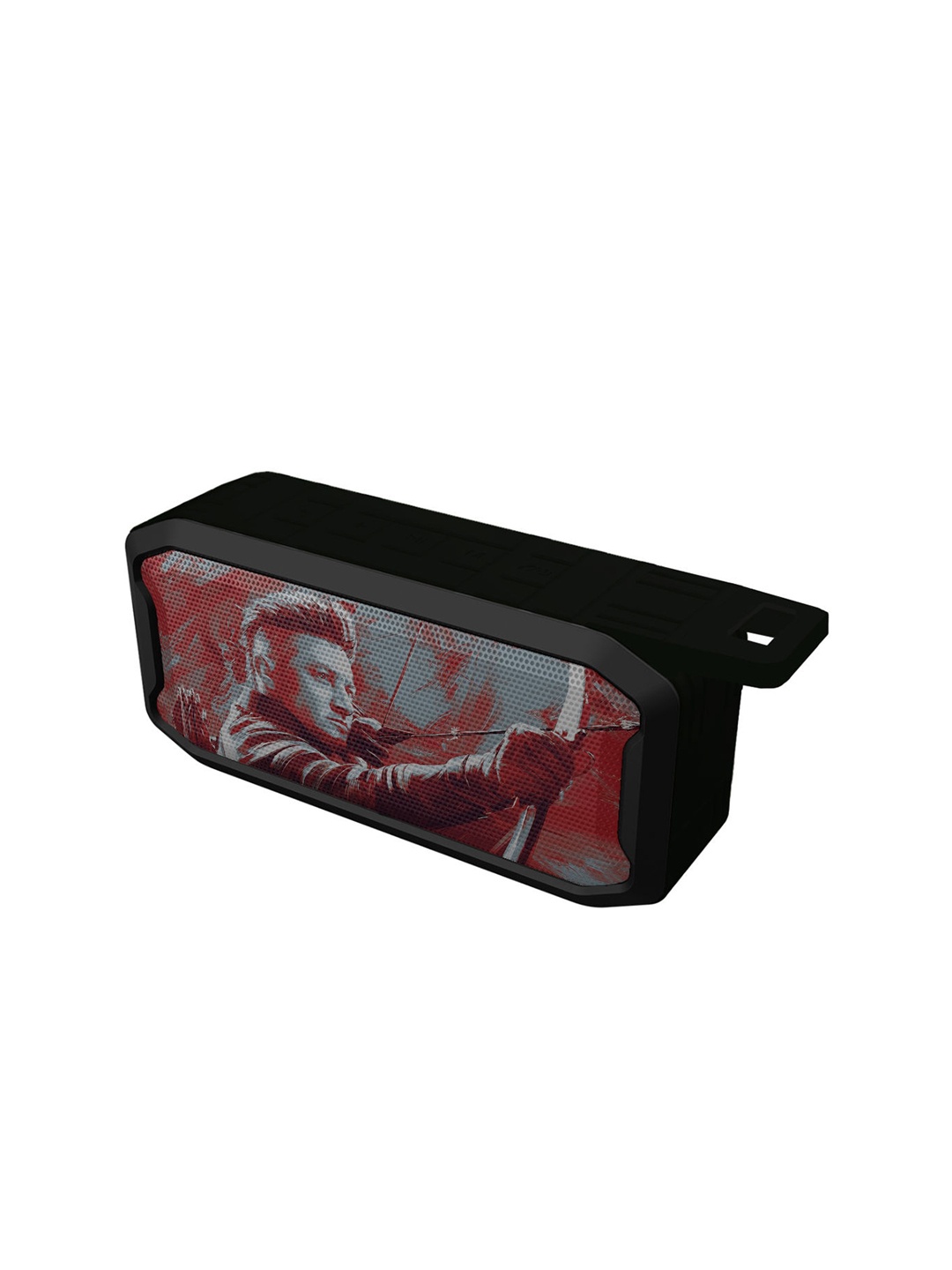 

Roadster Charcoal & Red Printed Art Hawkeye Wireless Melody Bluetooth Speaker
