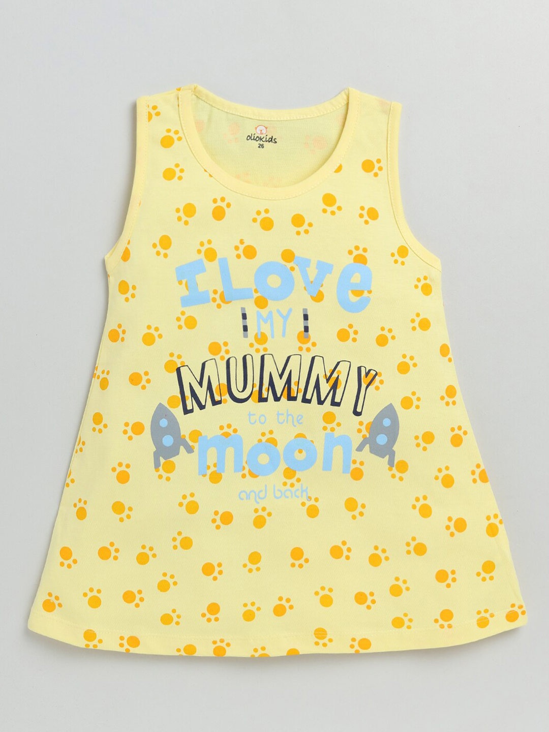 

Olio Kids Yellow & Blue A-Line Dress