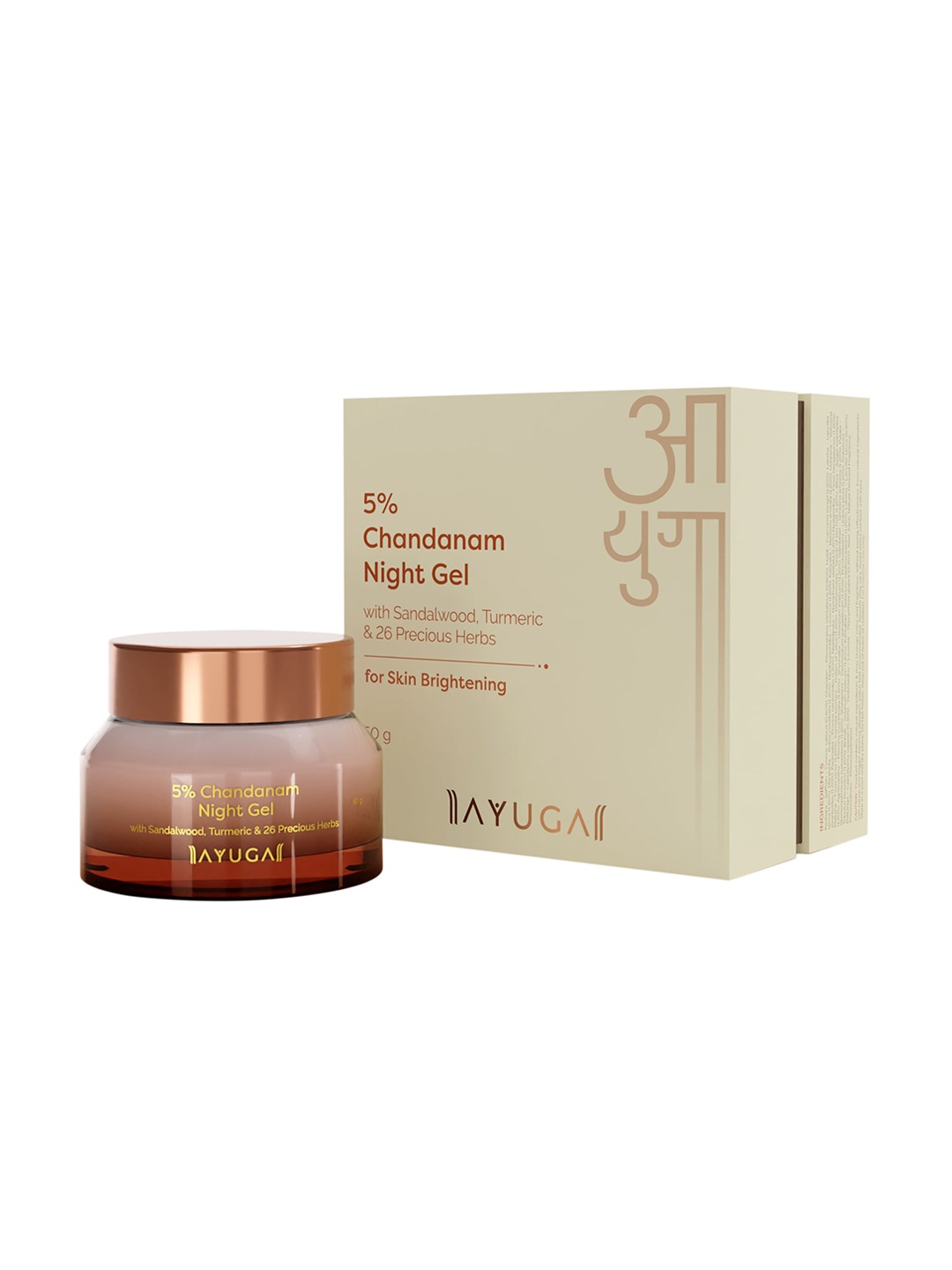 

Ayuga 5% Chandanam Night Gel 50g, Transparent
