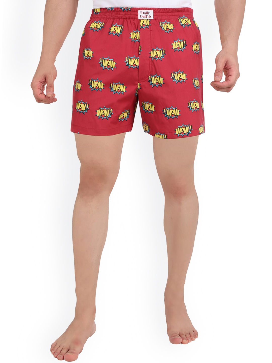 

THE DAILY OUTFITS Men Pure Cotton Boxer, Assorted