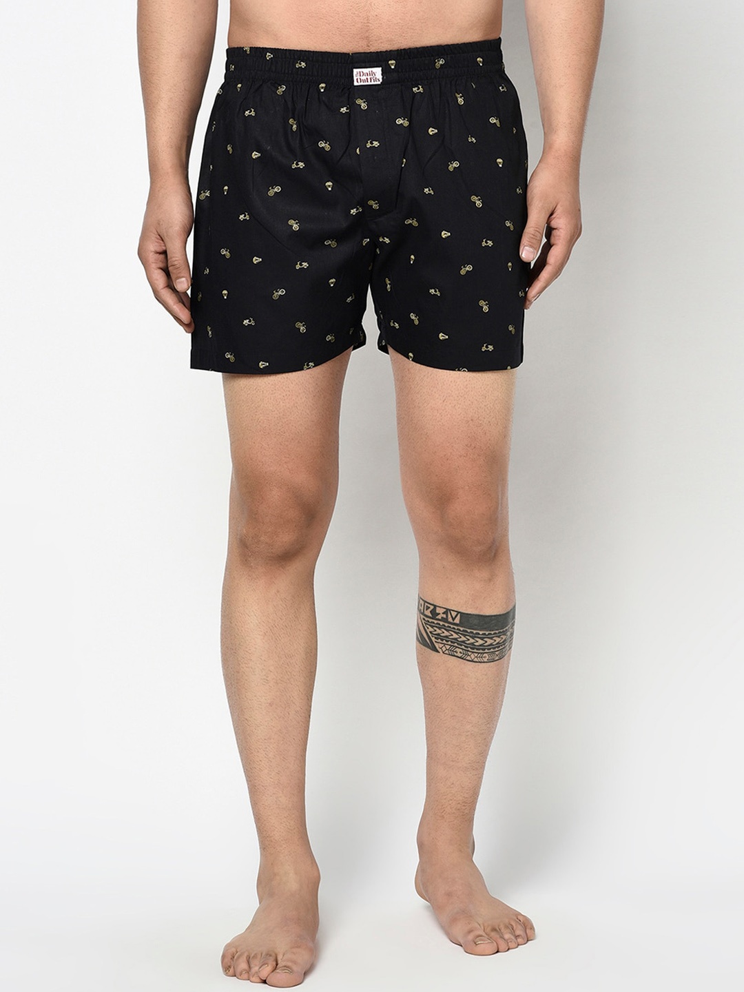 

THE DAILY OUTFITS Men Blue Printed Pure Cotton Boxers BIRDS IN THE SKY PRINT BOXER-L