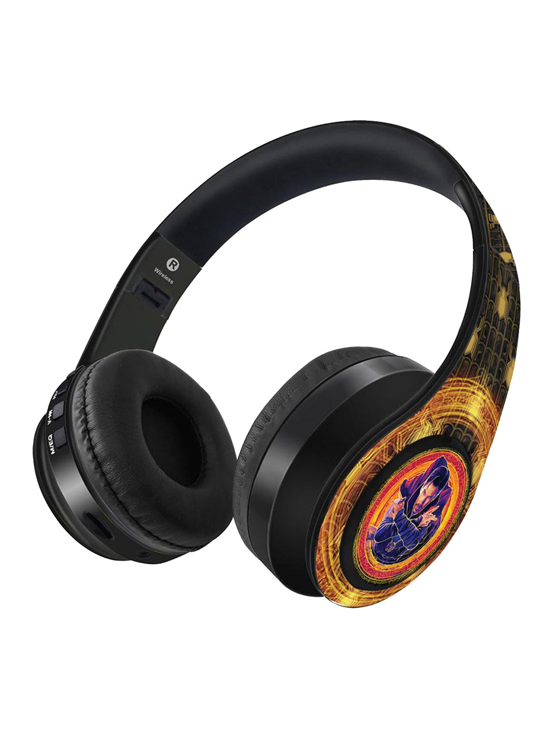 

Kook N Keech Unisex Black Strange to the rescue Wireless Headphones