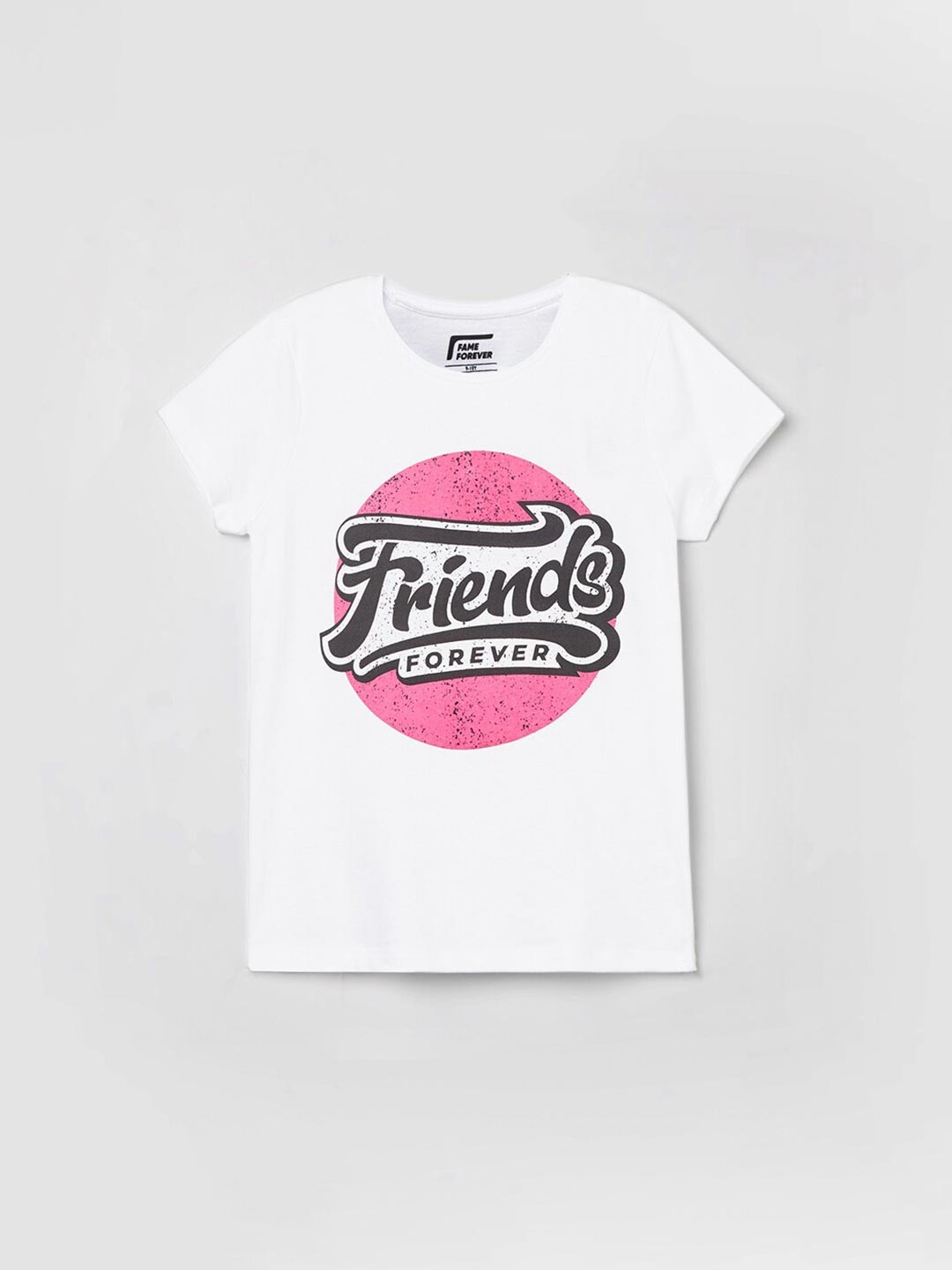 

CODE by Lifestyle Women White & Pink Printed Typography T-shirt