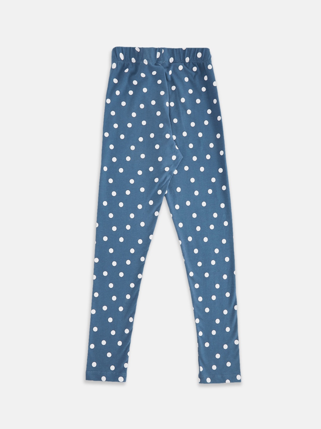 

Pantaloons Junior Girls Blue & White Printed Ankle-Length Cotton Leggings