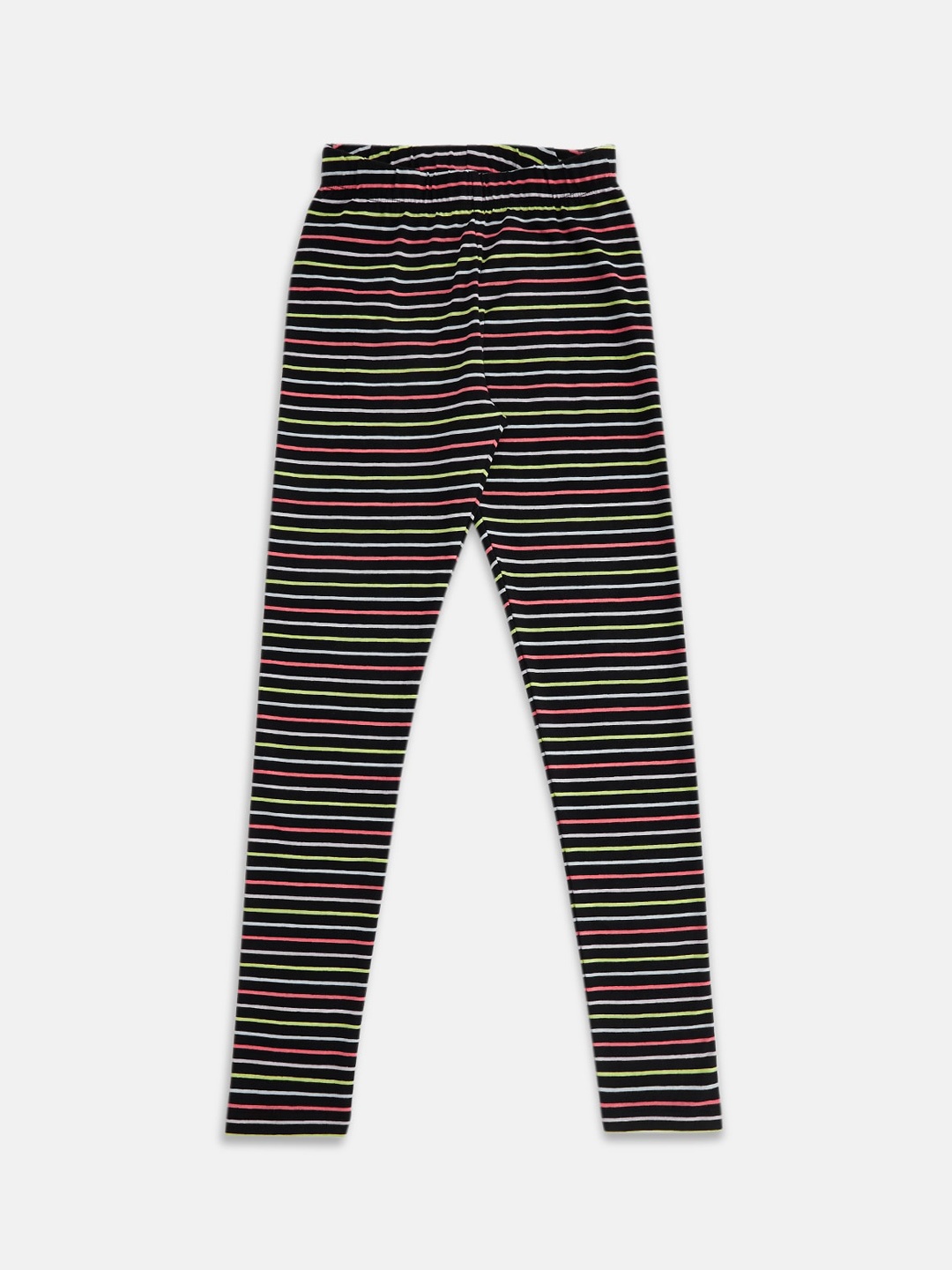 

Pantaloons Junior Girls Black Striped Leggings