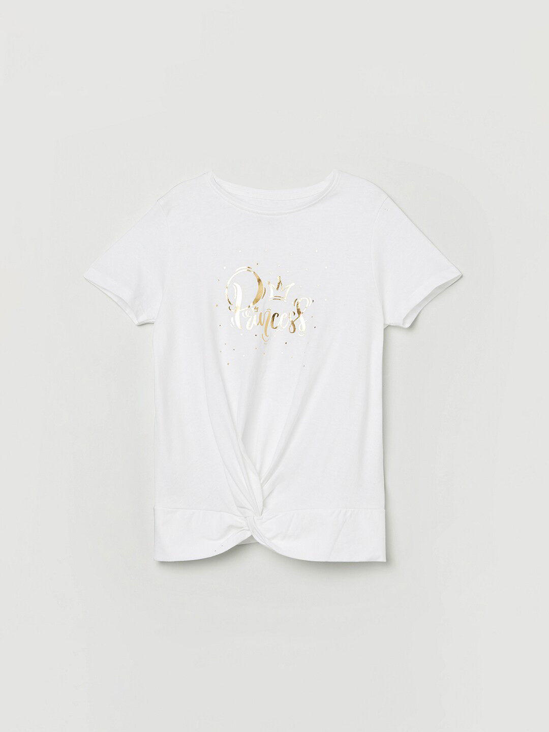 

Fame Forever by Lifestyle Girls White Printed Pure Cotton Top