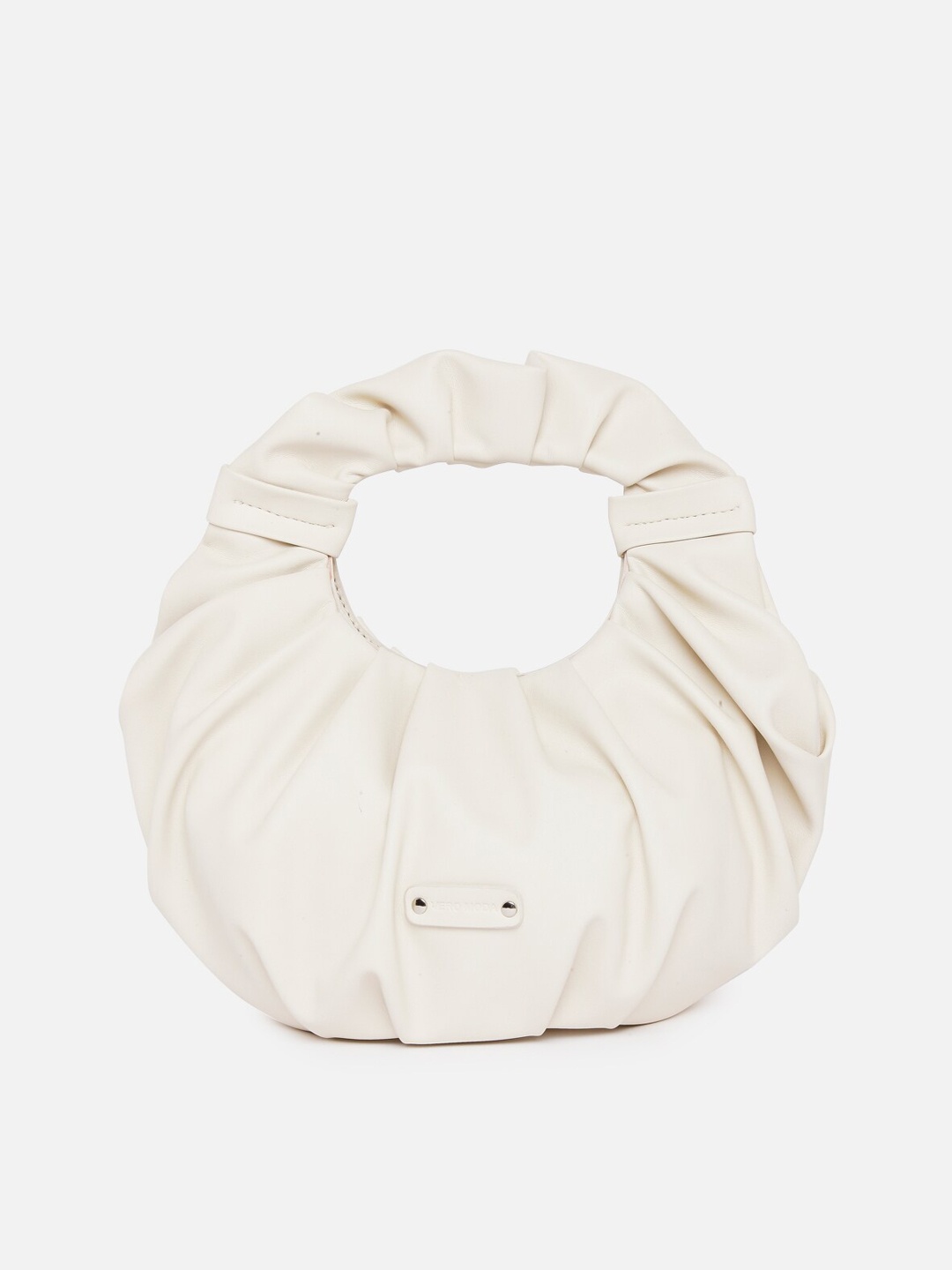 

Vero Moda Cream-Coloured Oversized Structured Shoulder Bag with Tasselled