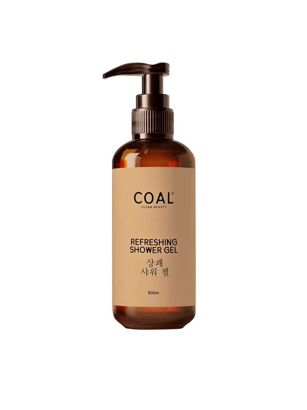 

COAL CLEAN BEAUTY Refreshing Shower Gel with Aloe Vera & Cocamidopropyl Betaine - 500 ml, Beige