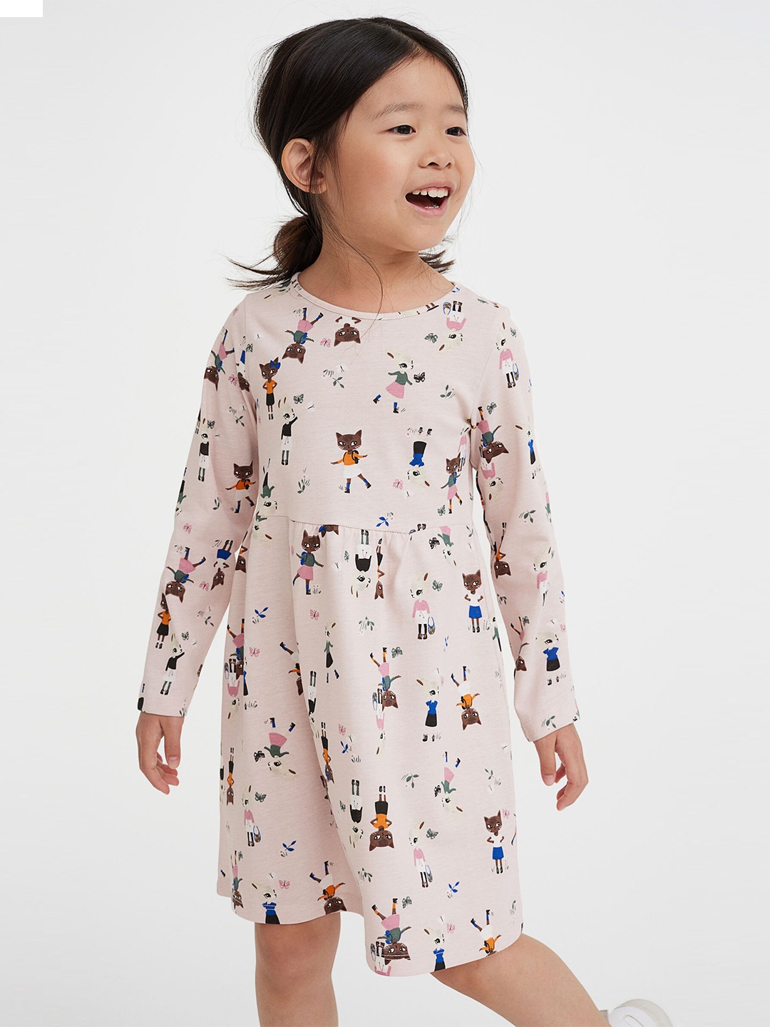 

H&M Girls Pink Cotton Jersey Dress