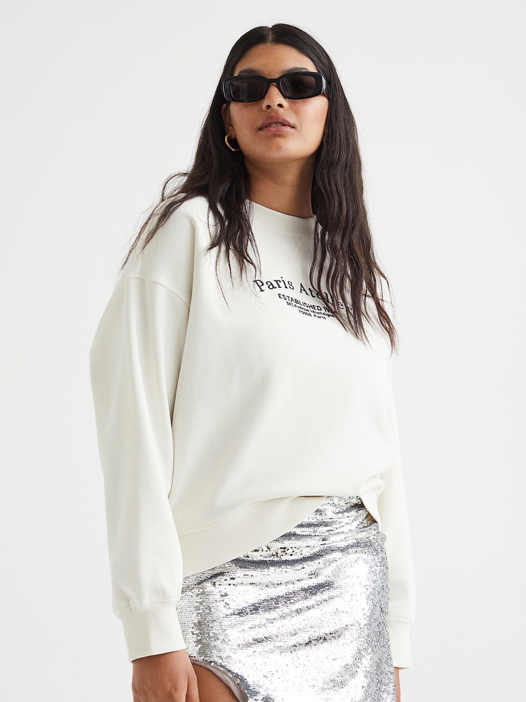

H&M Women White Sweatshirt
