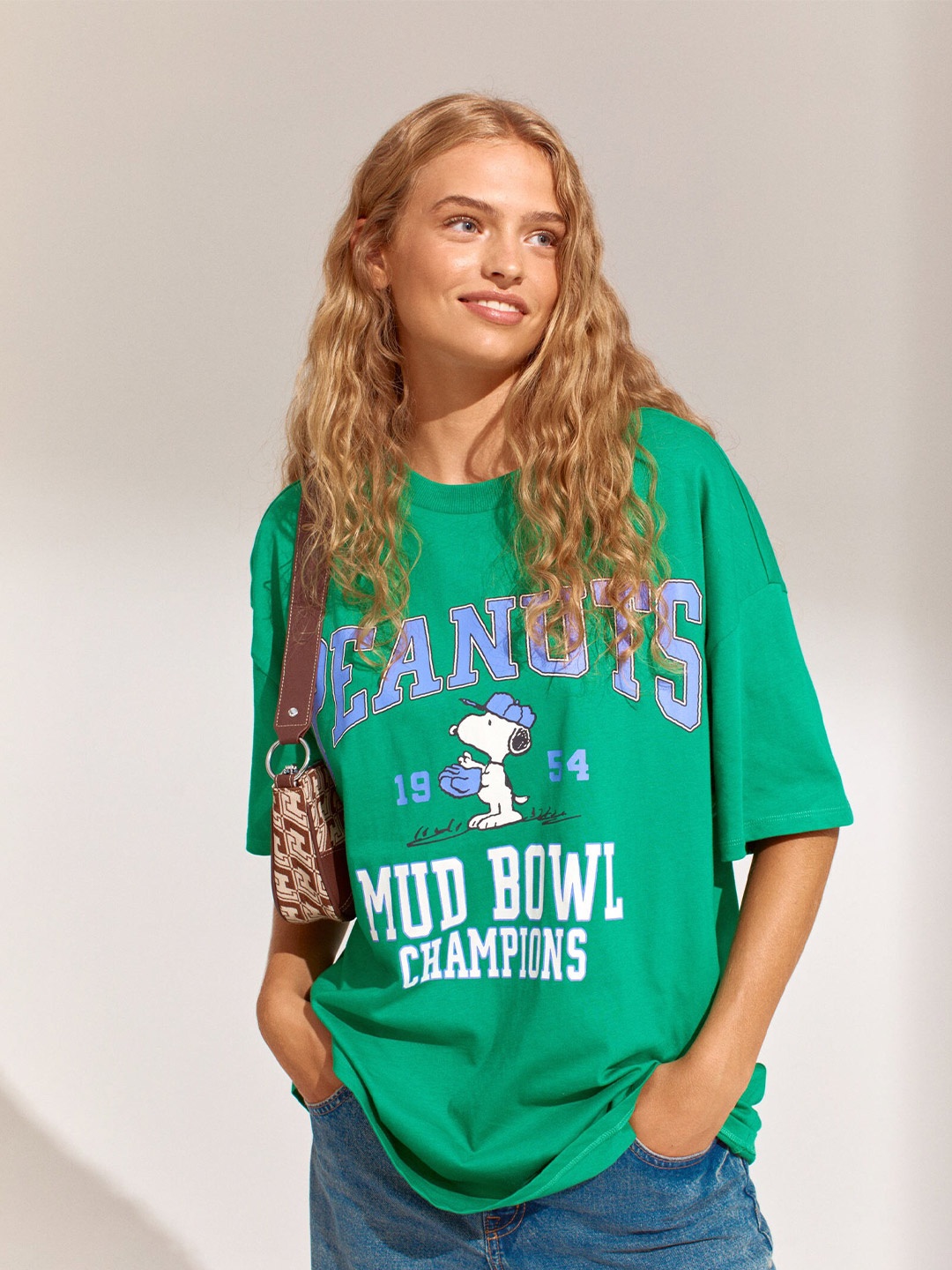 

H&M Green Printed T-Shirt