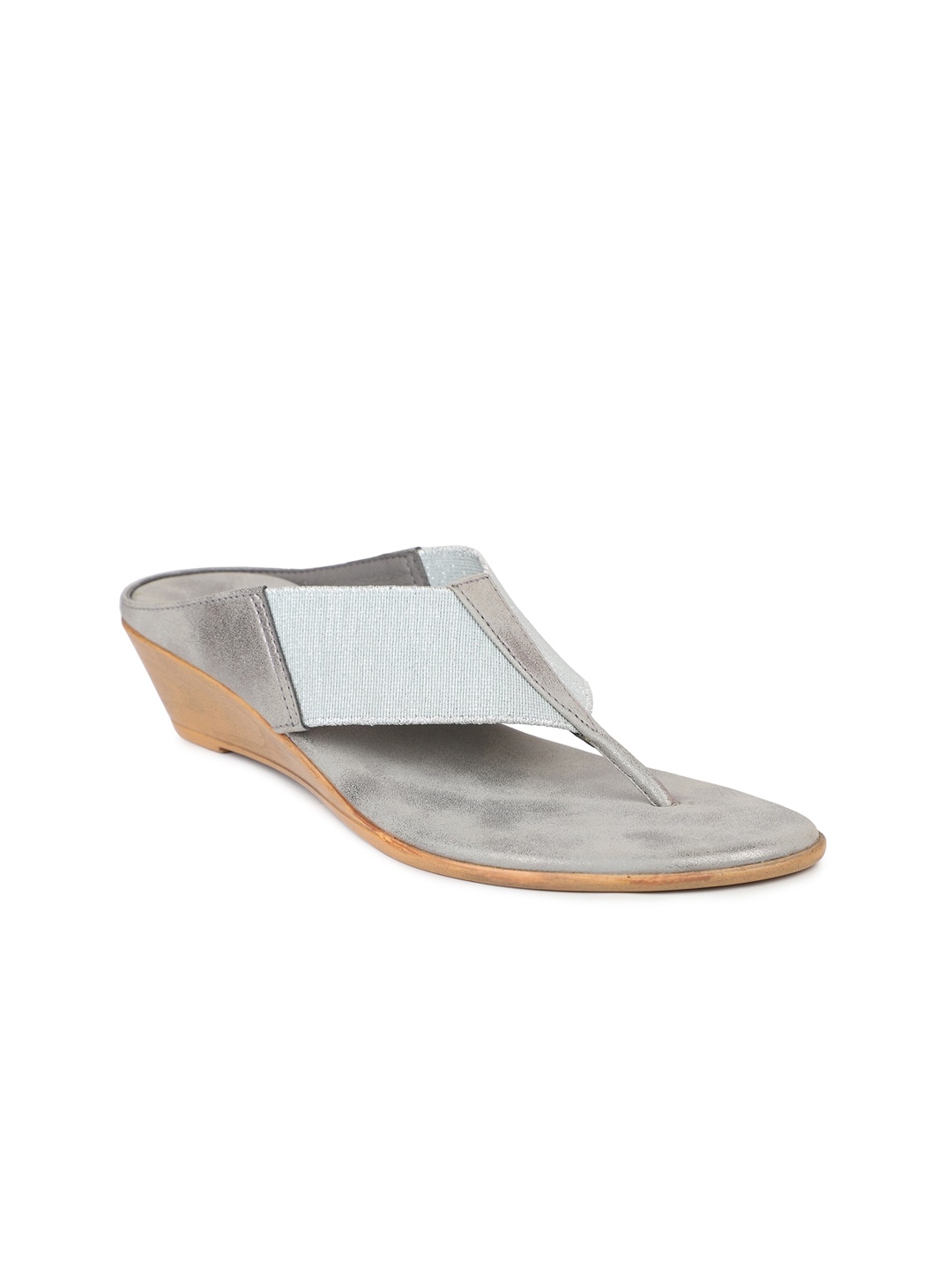 

Inc 5 Gunmetal-Toned High-Top Wedge Sandals, Metallic