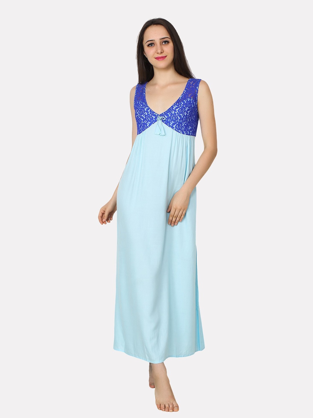 

PATRORNA Blue Maxi Nightdress