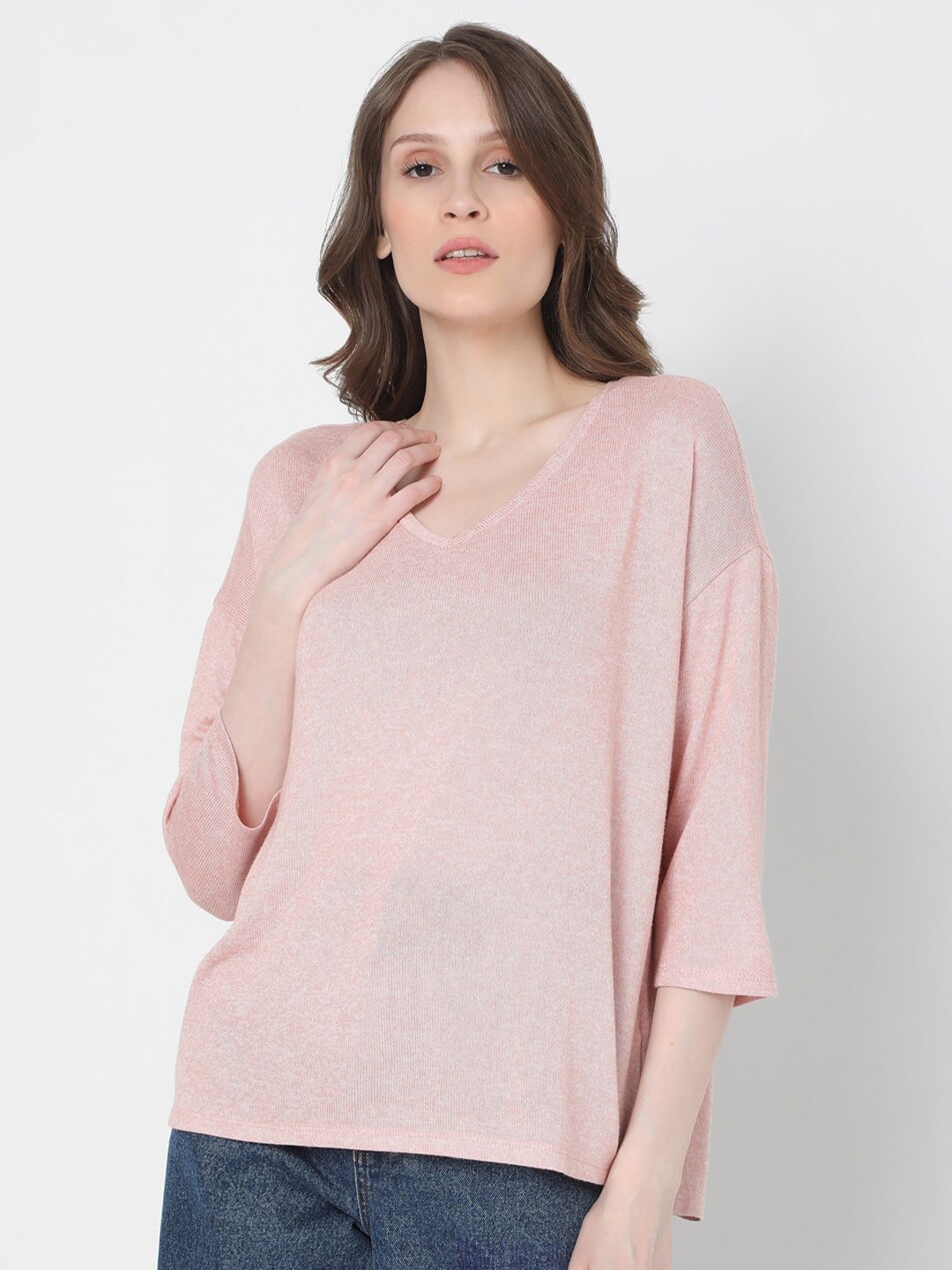 

Vero Moda Women Pink Pullover