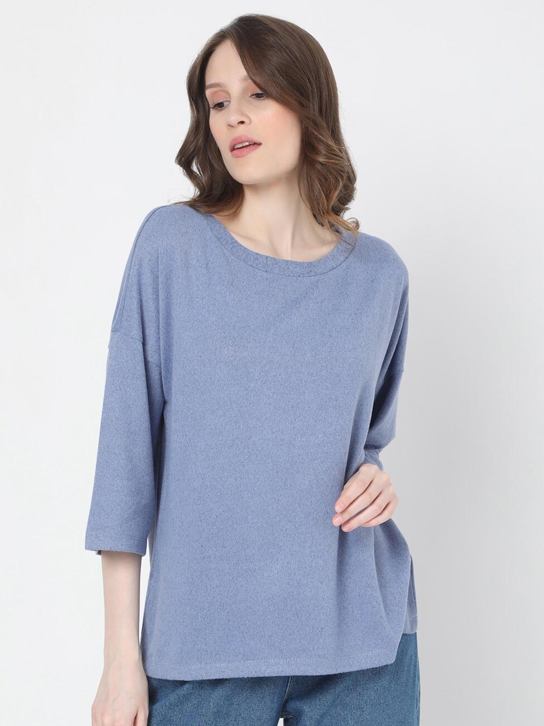 

Vero Moda Blue Extended Sleeves Top