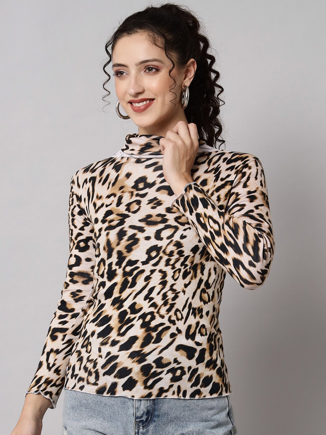 

Darzi Multicoloured Animal Print Top, Multi