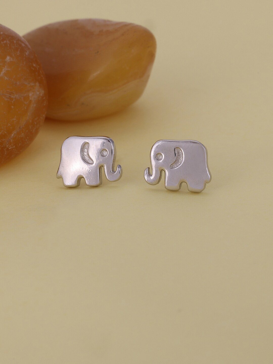 

GIVA Silver-Toned Contemporary Studs Earrings