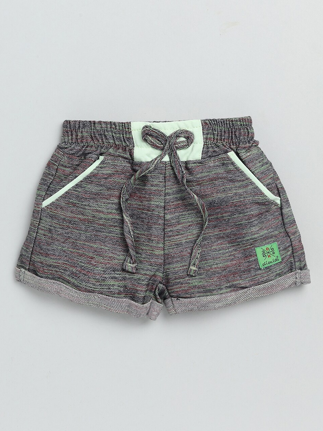 

Olio Kids Girls Grey Printed Shorts