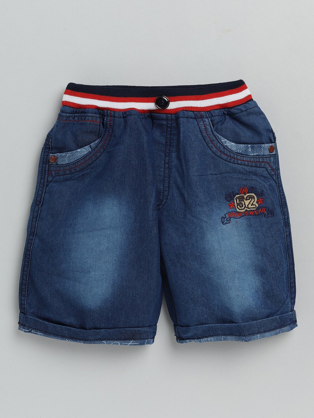 

Olio Kids Boys Blue Washed Denim Shorts