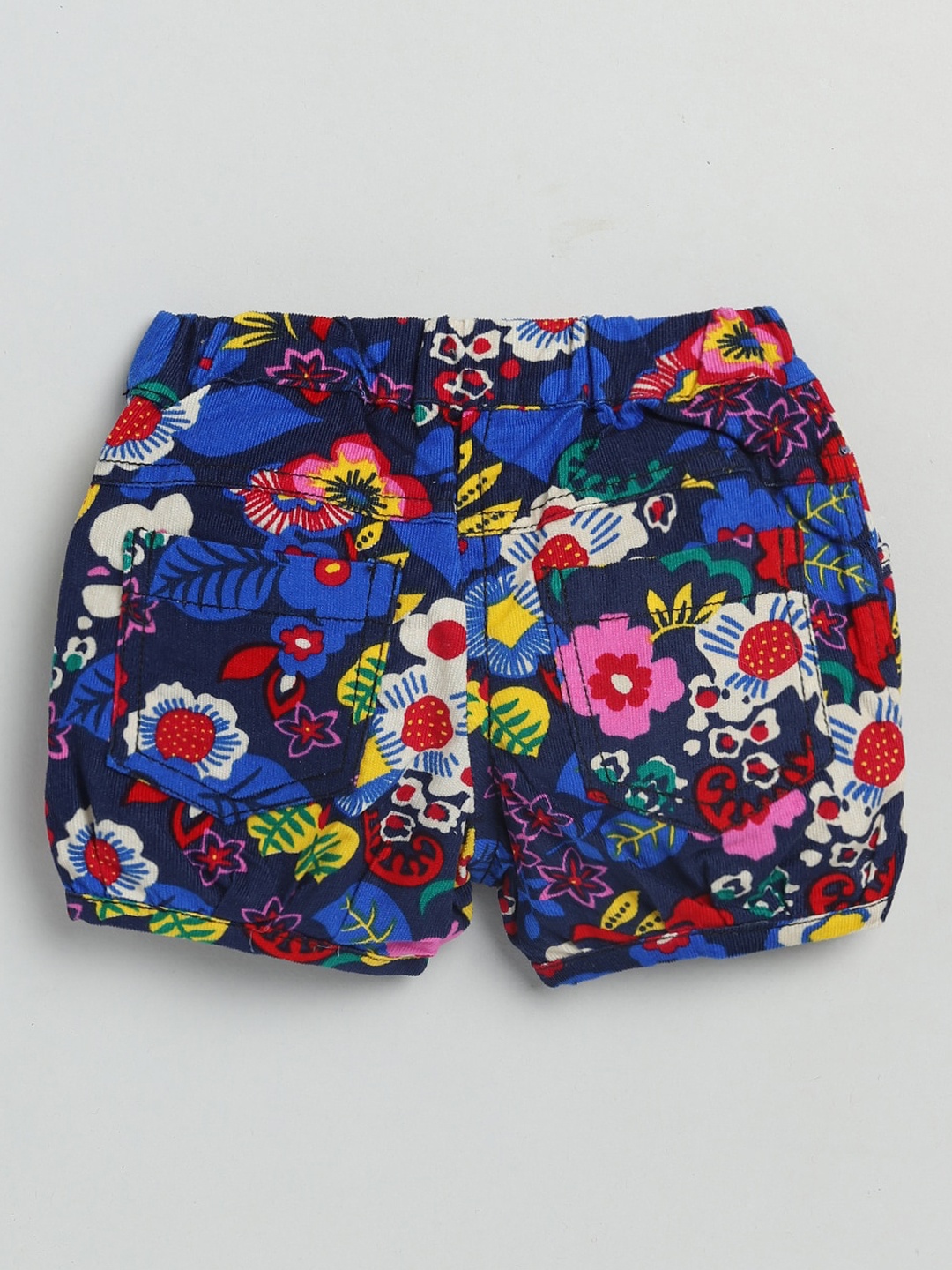 

Olio Kids Girls Blue Floral Printed Shorts
