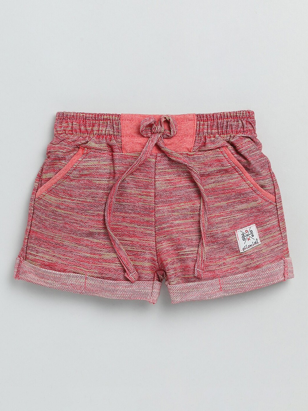 

Olio Kids Girls Pink Half Pant Shorts